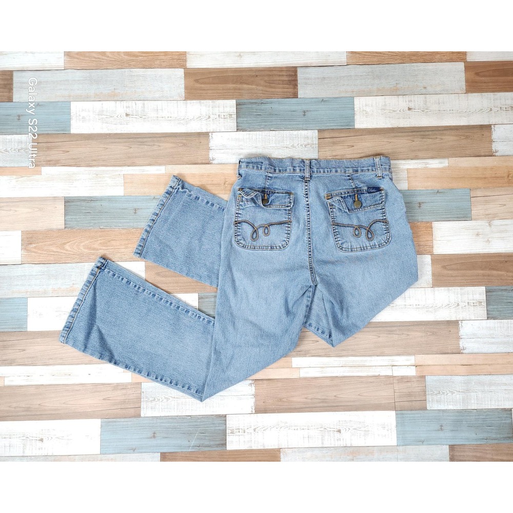 Duplex Light Wash Bootcut Jeans Blue Denim Y2K Flare P5237J6Y Size 8P